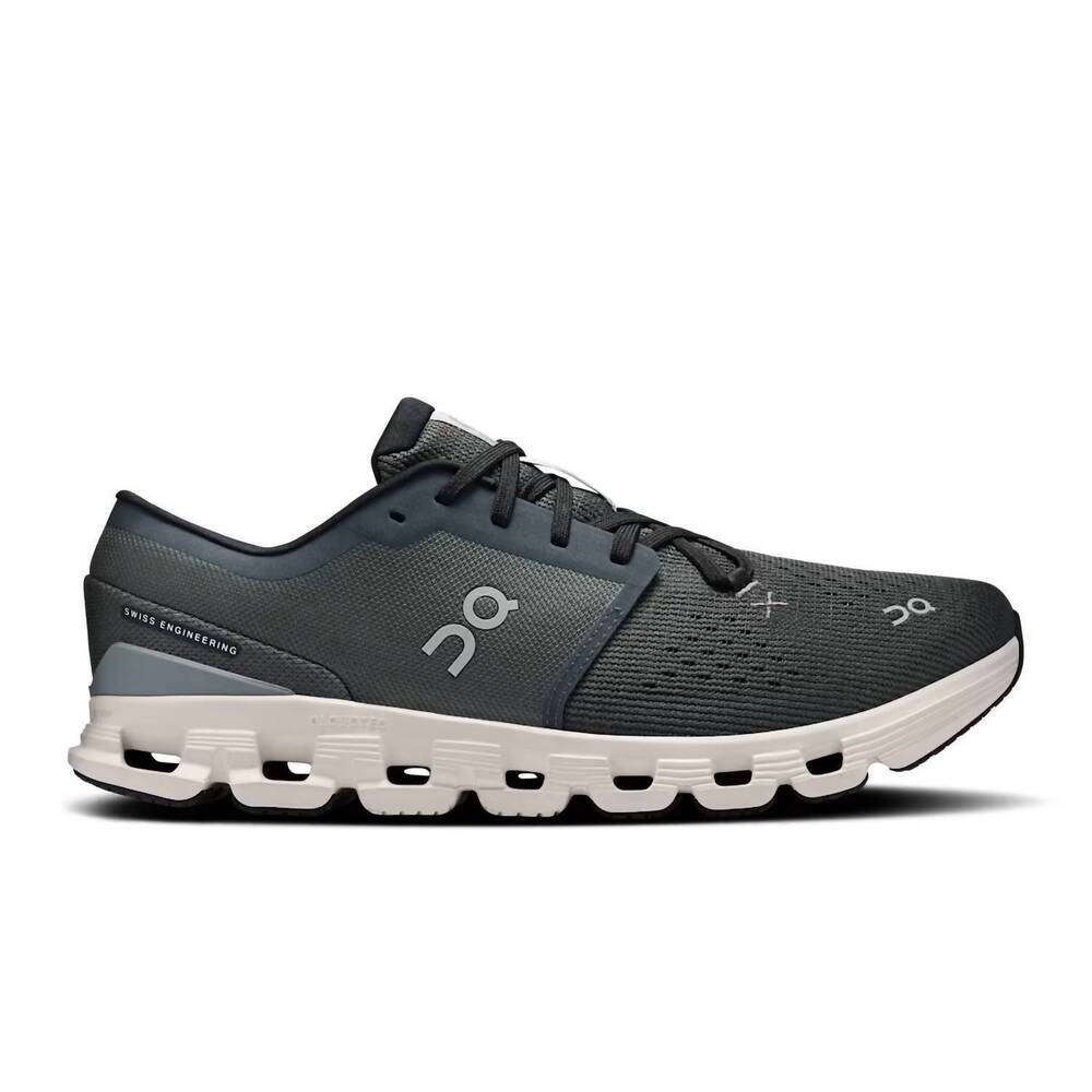 NEW ON CLOUD men's cloud x 4 running shoes in shadow / apollo